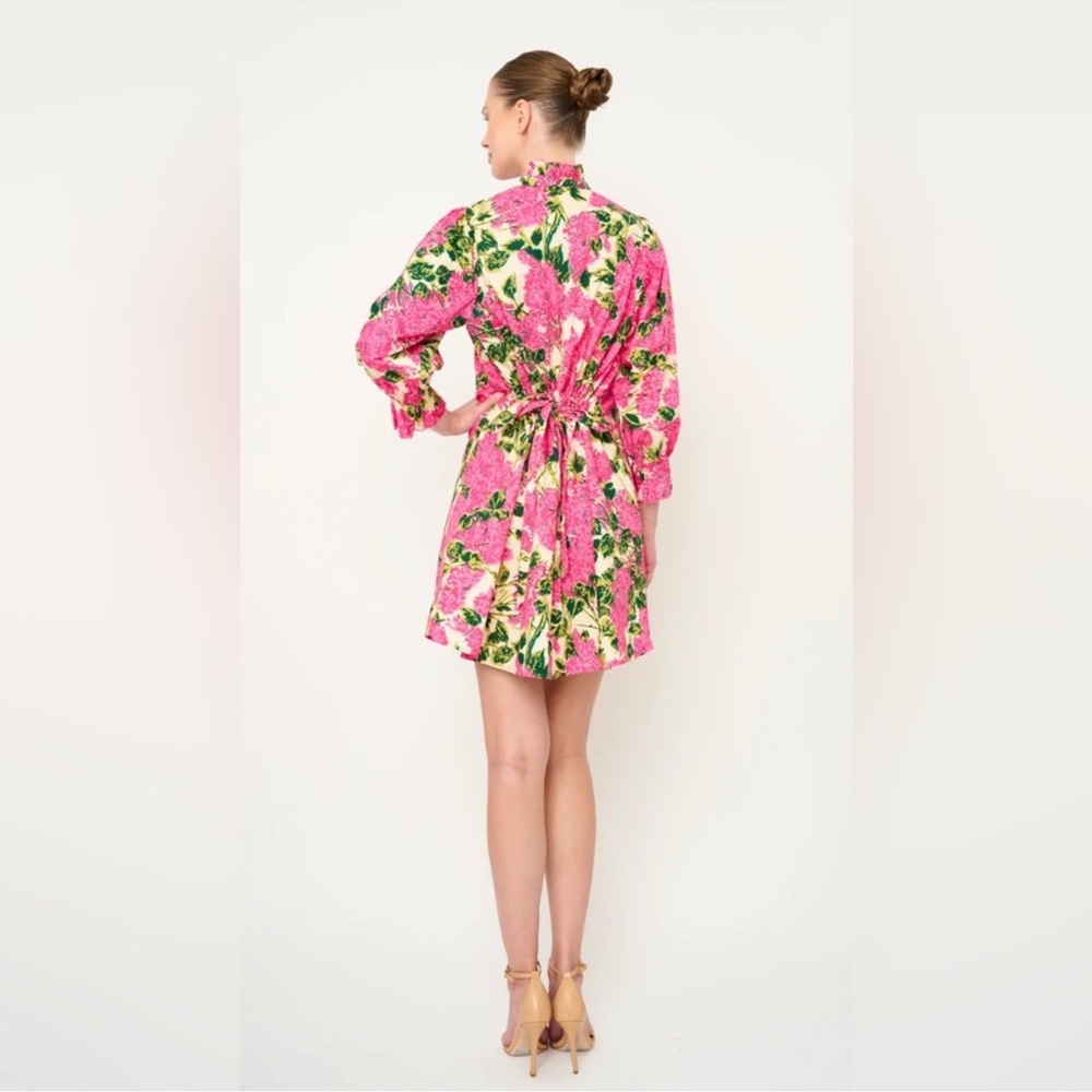 NWT Flora Bea NYC Adelina floral dress in ivory riverhill size XL - Picture 10 of 11